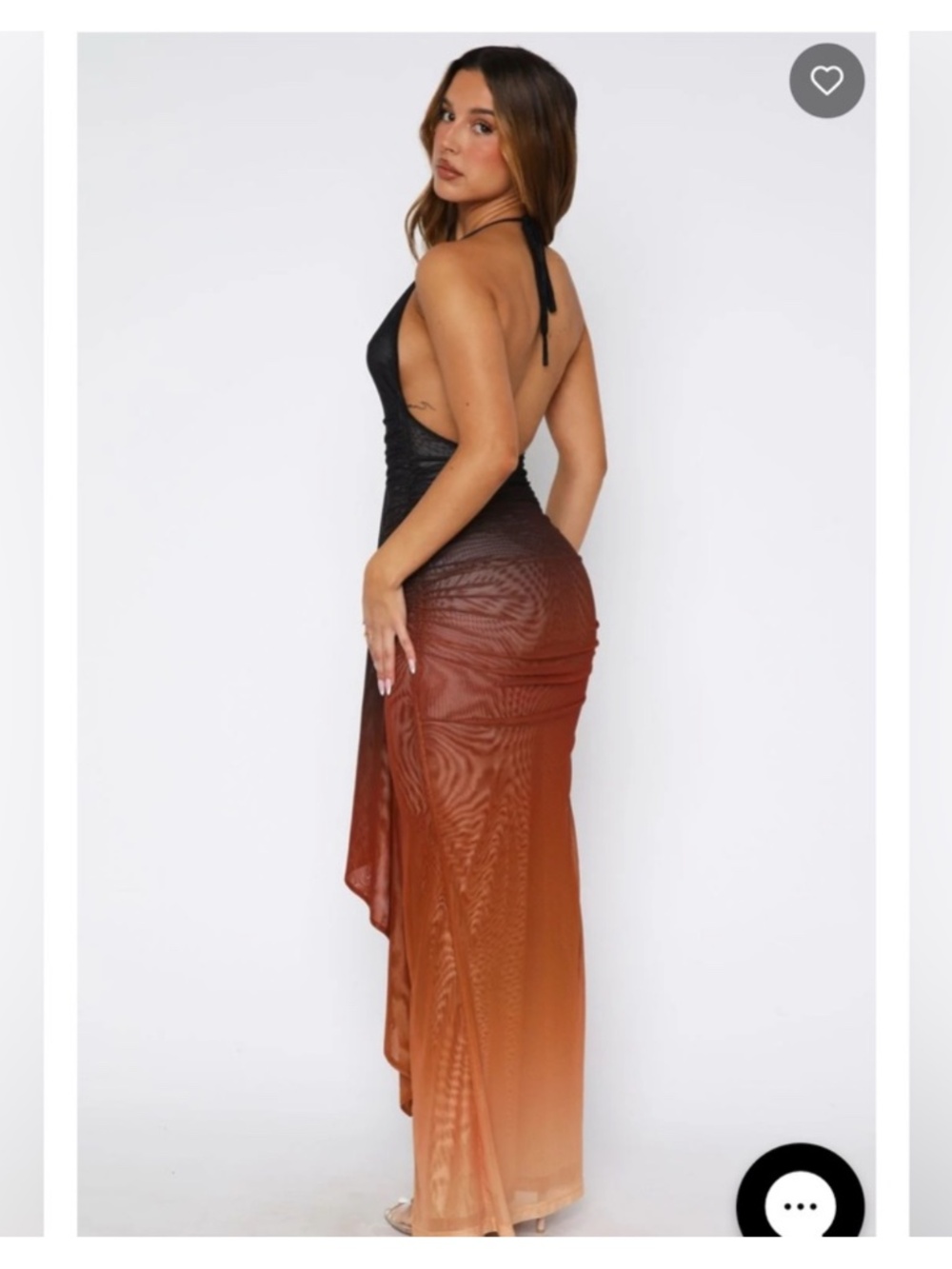 White fox boutique drama halter maxi dress - Picture 3 of 4